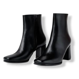 BOTINES PARA MUJER PUNTA CUADRADA TACO 7